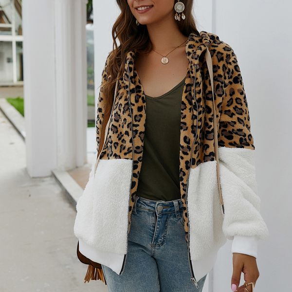 women leopard hoodies 2019 autumn winter outwear long sleeve hooded warm jacket casual zipper fashion coats streetwear s-xl, Black
women leopard hoodies 2019 autumn winter outwear long sleeve hooded warm jacket casual zipper fashion coats streetwear s-xl, Black