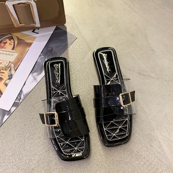 sandals and slippers female summer new summer fashion women's shoes korean version of the wild flat with open toe female slipper, Black
sandals and slippers female summer new summer fashion women's shoes korean version of the wild flat with open toe female slipper, Black