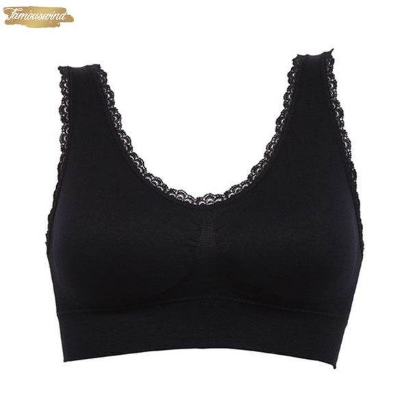 women bra new lady chic casual solid lace padded bra fitness stretch vest lingerie top, Red;black
women bra new lady chic casual solid lace padded bra fitness stretch vest lingerie top, Red;black