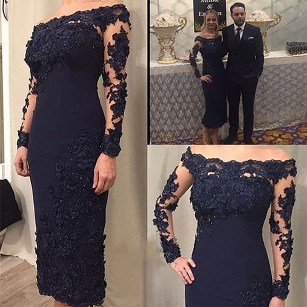 2020 plus size navy blue short tea length arabic mother prom dresses black one shoulder long sleeves mermaid muslim evening gowns
2020 plus size navy blue short tea length arabic mother prom dresses black one shoulder long sleeves mermaid muslim evening gowns