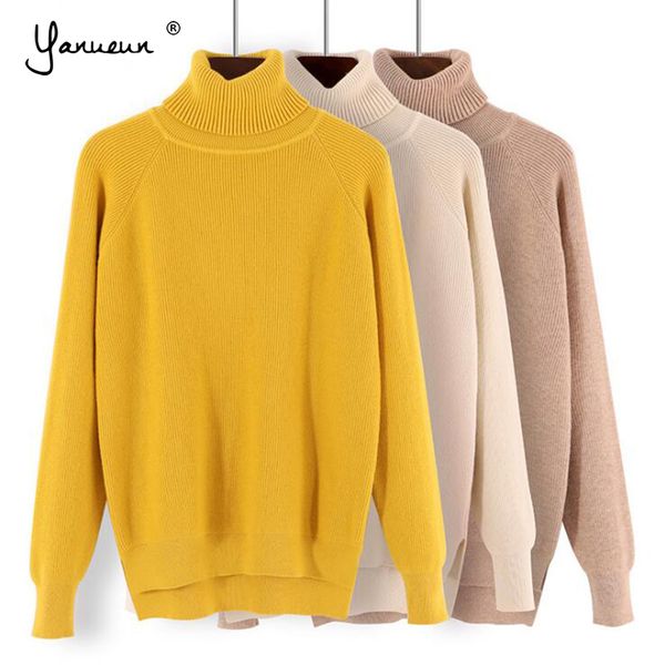 yanueun turtleneck sweaters all base match loose solid women soft sweater pullovers autumn winter sweater for women, White;black
yanueun turtleneck sweaters all base match loose solid women soft sweater pullovers autumn winter sweater for women, White;black