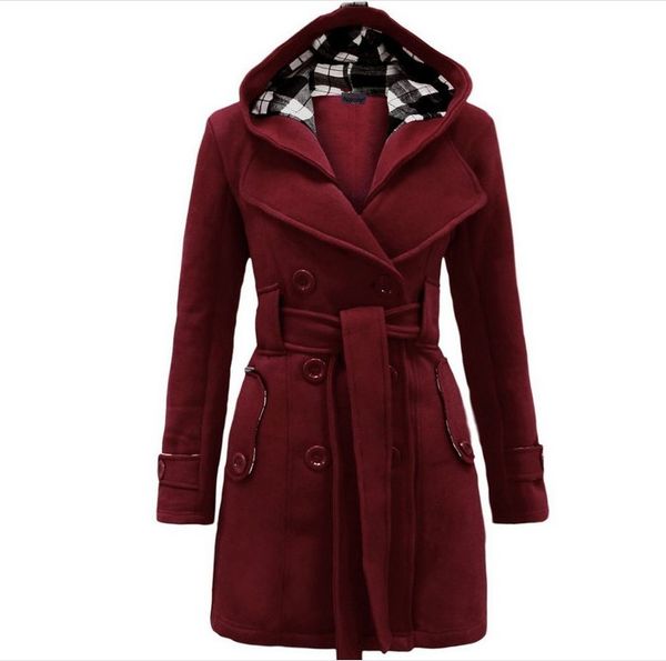 winter hooded sweater coat women double-breasted cardigan jacket stitching long woolen coats with belt clothing vestidos, Tan;black
winter hooded sweater coat women double-breasted cardigan jacket stitching long woolen coats with belt clothing vestidos, Tan;black