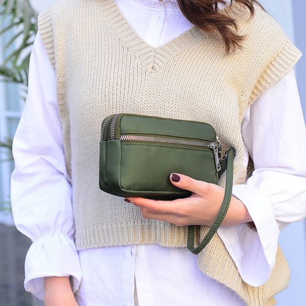 2020 new wallet ladies waterproof clutch bag solid color mini coin purse women