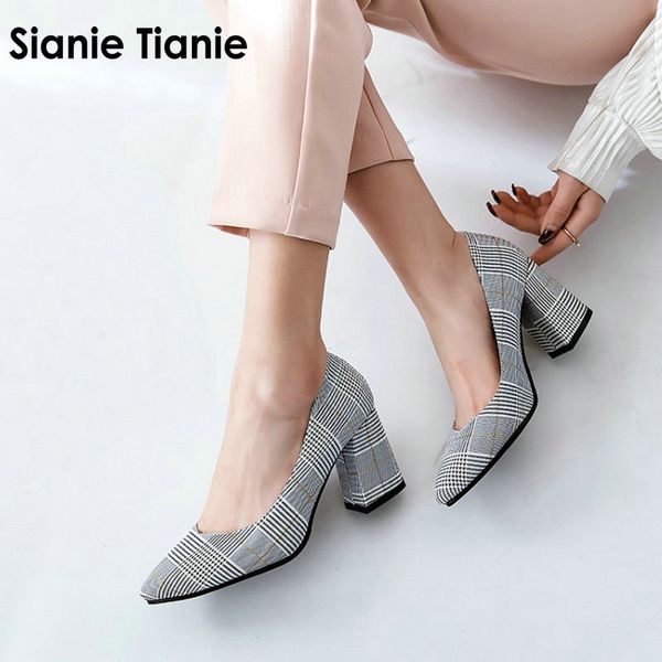sianie tianie checked plaid pointed toe office career woman pumps stiletto dress shoes high heels shoes ladies plus size 45 46, Black
sianie tianie checked plaid pointed toe office career woman pumps stiletto dress shoes high heels shoes ladies plus size 45 46, Black