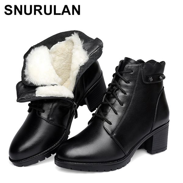 snurulan comfortable winter boots made of soft genuine leather; 2019 collection fashionable women's ankle boots; high-heeled, Black
snurulan comfortable winter boots made of soft genuine leather; 2019 collection fashionable women's ankle boots; high-heeled, Black