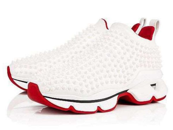 men designer casual shoes krystal spike sock trainers luxury red bottom sneakers neoprene men rivet sneaker designer spike-sock fl 89, Black
men designer casual shoes krystal spike sock trainers luxury red bottom sneakers neoprene men rivet sneaker designer spike-sock fl 89, Black