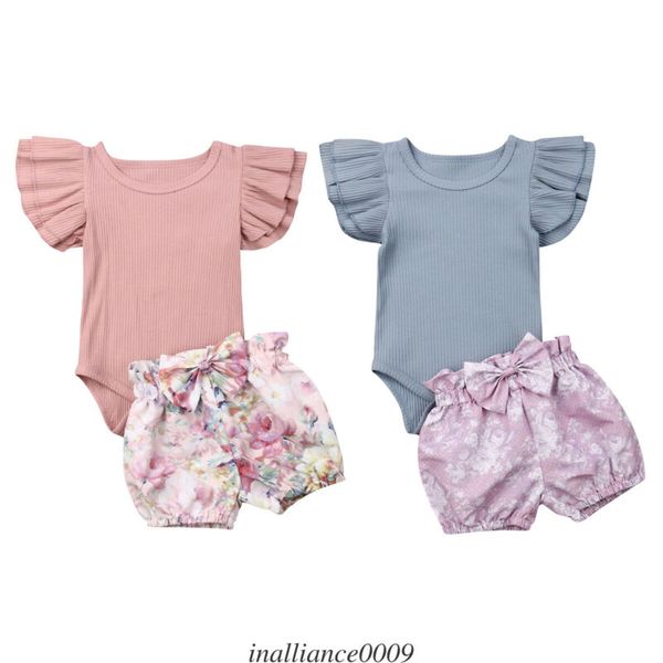 0-24m newborn infant baby girls romper floral shorts outfits set clothes baby clothes, Pink;blue
0-24m newborn infant baby girls romper floral shorts outfits set clothes baby clothes, Pink;blue
