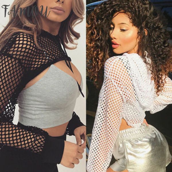 2020 с длинным рукавом ажурные рубашки женские sheer mesh ups с капюшоном топ летние дамы выдалбливают пуловеры сексуальная пляжная блузка, White
2020 с длинным рукавом ажурные рубашки женские sheer mesh ups с капюшоном топ летние дамы выдалбливают пуловеры сексуальная пляжная блузка, White