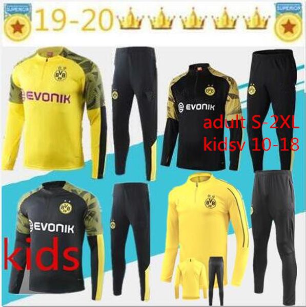 2019 kids tracksuit jacket set men kit long sleeve 19/20 training suit pants football borussia reus clothes sports kids 10-18 s-2xl, Black
2019 kids tracksuit jacket set men kit long sleeve 19/20 training suit pants football borussia reus clothes sports kids 10-18 s-2xl, Black