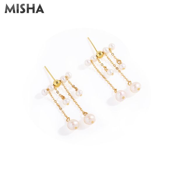 misha earrings for women handmade natural pearl design earring for women girls gifts accessories 2291, Silver
misha earrings for women handmade natural pearl design earring for women girls gifts accessories 2291, Silver
