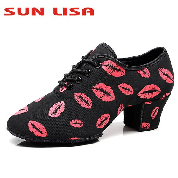 sun lisa women's lady's girl's red lips indoor oxford leather sole chunky heel sneaker ballroom modern salsa latin dance shoe
sun lisa women's lady's girl's red lips indoor oxford leather sole chunky heel sneaker ballroom modern salsa latin dance shoe