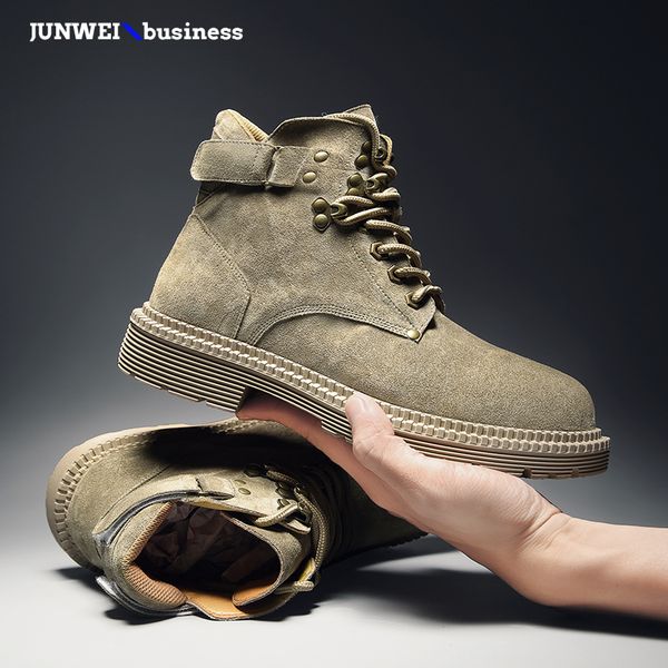 winter suede leather ankle boots fashion outdoor lace up high sneakers men shoes motorcycle footwear s5, Black
winter suede leather ankle boots fashion outdoor lace up high sneakers men shoes motorcycle footwear s5, Black