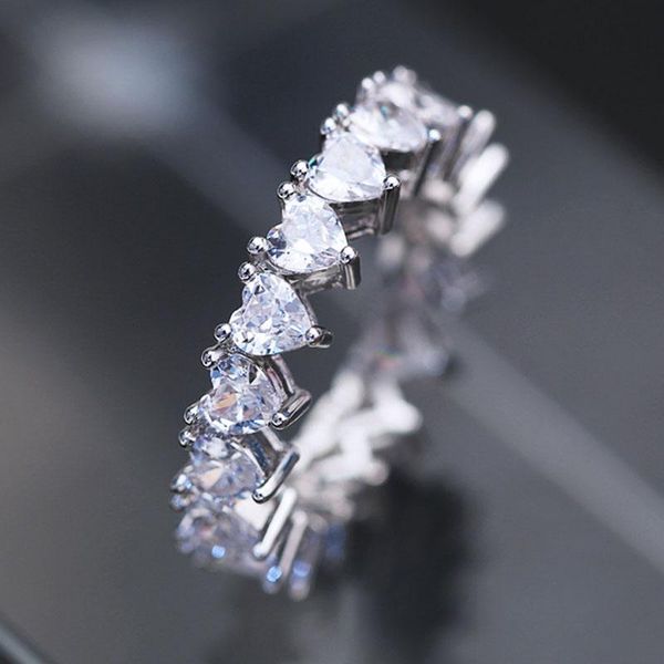 luxury design sparkling diamond engagement ring elegant 4mm heart round square cubic zirconia paved 925 silver jewelry
luxury design sparkling diamond engagement ring elegant 4mm heart round square cubic zirconia paved 925 silver jewelry