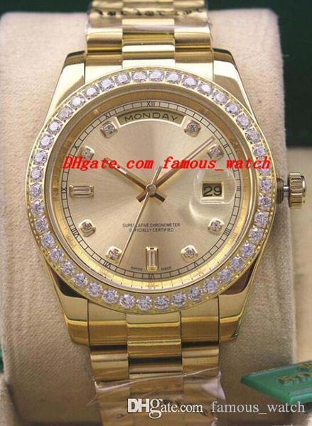 5 style luxury watches mens gold black dial bigger diamond bezel 118348 watch chest 41mm automatic fashion men's watch wristwatch, Slivery;brown
5 style luxury watches mens gold black dial bigger diamond bezel 118348 watch chest 41mm automatic fashion men's watch wristwatch, Slivery;brown