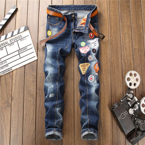 european style brand mens slim blue jeans men hole jeans straight blue button slim brand pencil pants for men 998
european style brand mens slim blue jeans men hole jeans straight blue button slim brand pencil pants for men 998