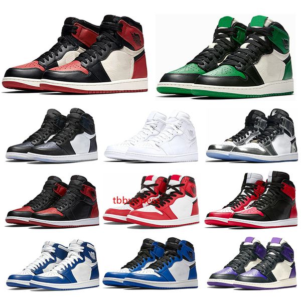 1 1s mens basketball shoes bred toe pine green court purple chicago og game royal blue sports sneaker designer trainers size 7-11
1 1s mens basketball shoes bred toe pine green court purple chicago og game royal blue sports sneaker designer trainers size 7-11