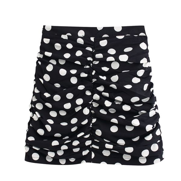 women mini skirt spring 2020 new fashion polka dot prints lady above knee skirts, Black
women mini skirt spring 2020 new fashion polka dot prints lady above knee skirts, Black