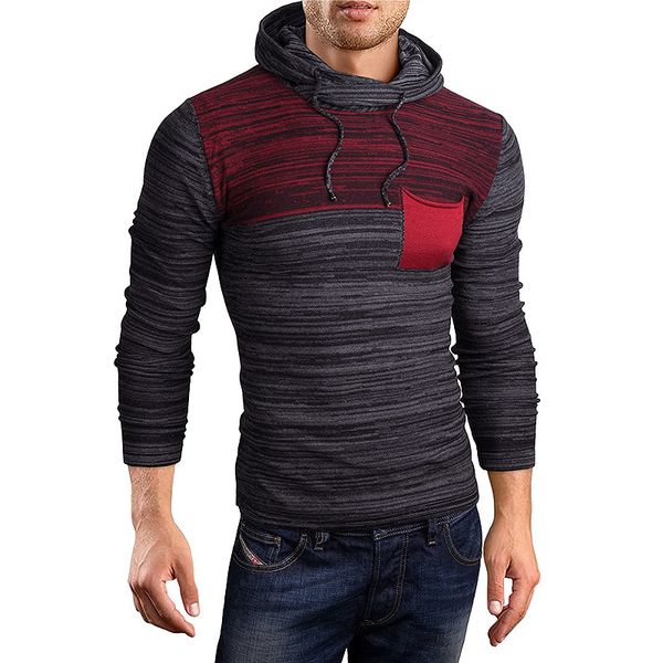 men sweatshirts fashion sweaters autumn winter patchwork color even hat leisure longsleeve slim, Black
men sweatshirts fashion sweaters autumn winter patchwork color even hat leisure longsleeve slim, Black