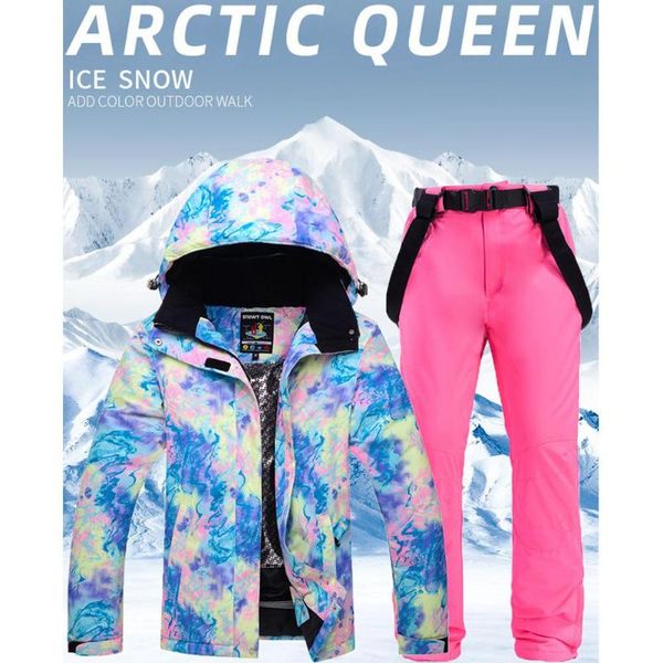 new thick warm ski suit waterproof windproof ski and snowboard jacket pants set female snow suits outdoor clothing
new thick warm ski suit waterproof windproof ski and snowboard jacket pants set female snow suits outdoor clothing