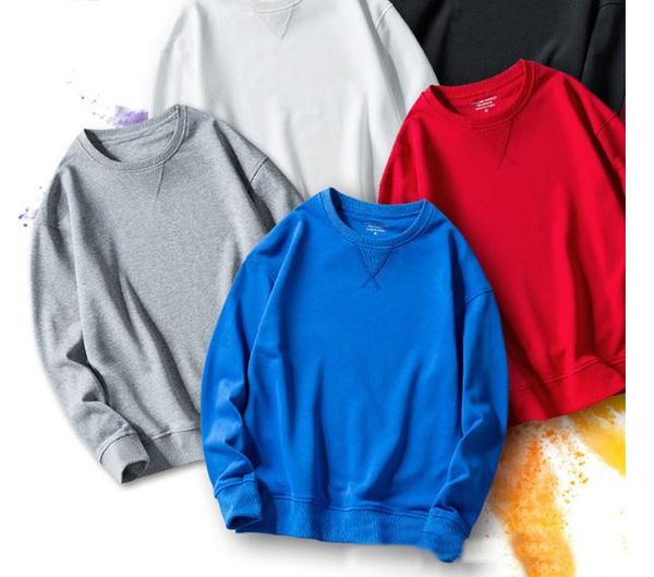 new men's round neck casual sweatshirt spring and autumn solid color long sleeve sweater 5 colors, Black
new men's round neck casual sweatshirt spring and autumn solid color long sleeve sweater 5 colors, Black