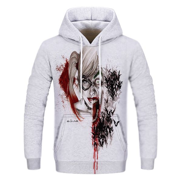 mens designer cartoon two-side girl 3d digital printing hoodie, Black
mens designer cartoon two-side girl 3d digital printing hoodie, Black