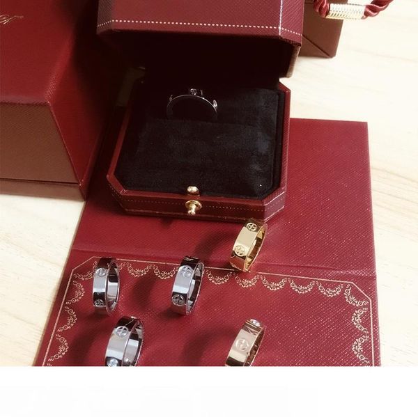 love rings screw titanium steel diamond rings european and american fashion refers to couples rose gold rings with original box gift, Silver
love rings screw titanium steel diamond rings european and american fashion refers to couples rose gold rings with original box gift, Silver