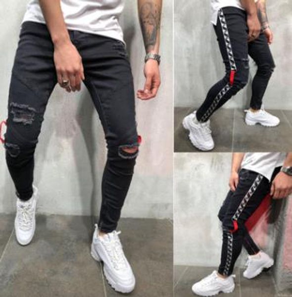 summer mens hole jeans black biker ripped distressed spring pencil pants hombres jean pantalones, Blue
summer mens hole jeans black biker ripped distressed spring pencil pants hombres jean pantalones, Blue