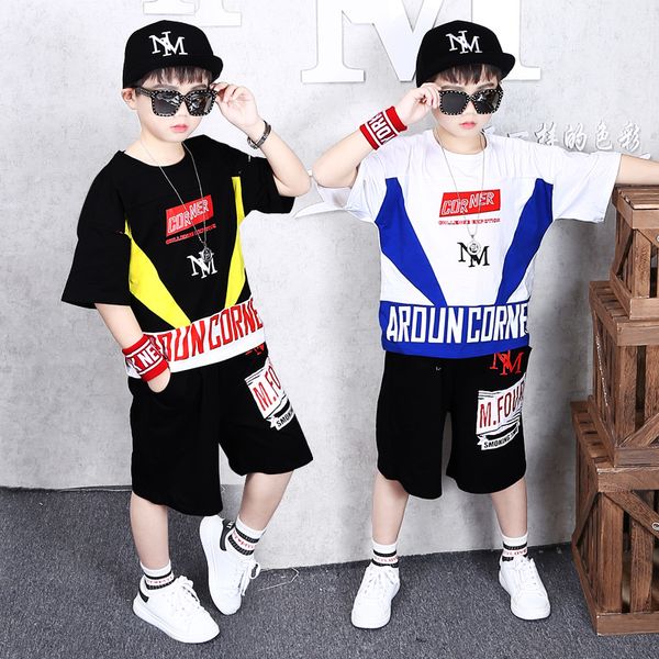 2020 kids's clothes boys summer sportswear sets girl short-sleeved t-shirt hip-hop pants children's fashion casual round neck shir, White 
2020 kids's clothes boys summer sportswear sets girl short-sleeved t-shirt hip-hop pants children's fashion casual round neck shir, White