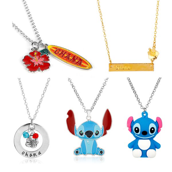 cartoon ohana necklace cute ohana friendshiptheme flowers pendant necklace kawaii jewelry gift for women girls, Silver
cartoon ohana necklace cute ohana friendshiptheme flowers pendant necklace kawaii jewelry gift for women girls, Silver