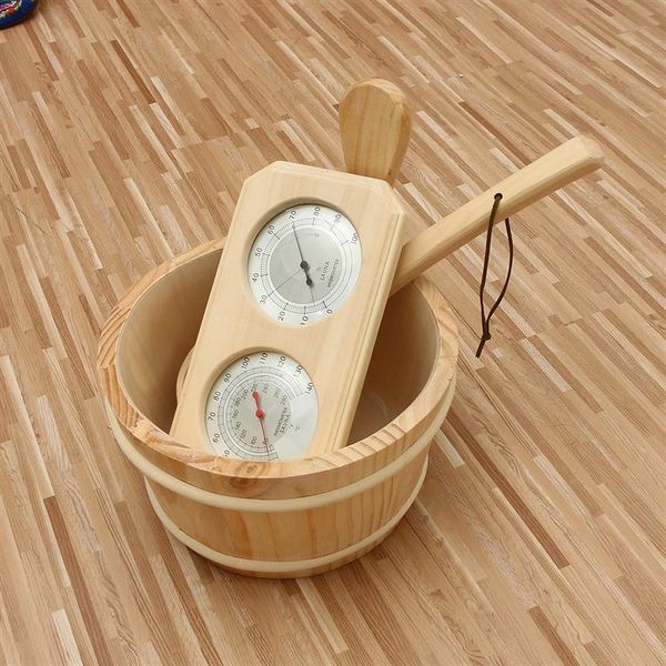 3pcs/set thermometer hygrometer /dipper + bucket 3pcs/set pine wood sauna accessory set 20-140c sauna bucket wooden barrel sauna tool bucket
3pcs/set thermometer hygrometer /dipper + bucket 3pcs/set pine wood sauna accessory set 20-140c sauna bucket wooden barrel sauna tool bucket