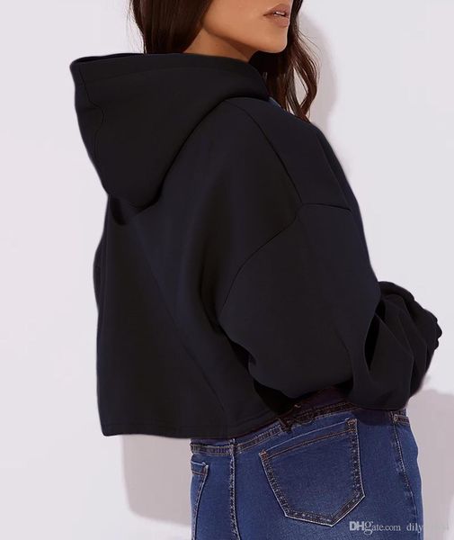 autumn and winter new pattern jacket simplicity short hooded cap sleeve head sweater girl embroidery bottoming athletic wear trend, Black
autumn and winter new pattern jacket simplicity short hooded cap sleeve head sweater girl embroidery bottoming athletic wear trend, Black