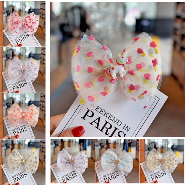 10pcs/lot fashion new sweet princess style colorful net yarn bow duck bill clip side clip unicorn hair barrette hair accessories, Slivery;white
10pcs/lot fashion new sweet princess style colorful net yarn bow duck bill clip side clip unicorn hair barrette hair accessories, Slivery;white