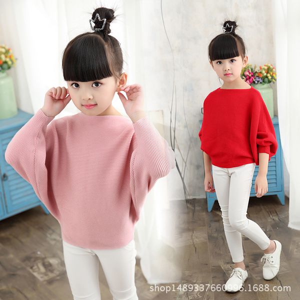 fashion girls children autumn batwing sleeve knitted sweaters and pullovers for kids solid teen girls clothing sweater baby top, Blue
fashion girls children autumn batwing sleeve knitted sweaters and pullovers for kids solid teen girls clothing sweater baby top, Blue