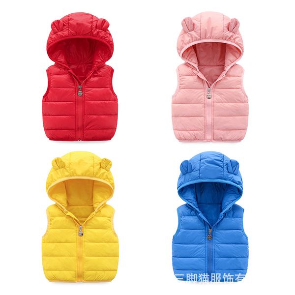 baby ear cotton vest thickened autumn and winter cotton padded vest baby child shoulder coat, Blue;gray
baby ear cotton vest thickened autumn and winter cotton padded vest baby child shoulder coat, Blue;gray