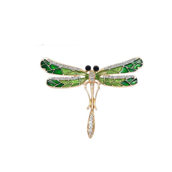 novelty crystal dragonfly design brooch pin with personality insect jewelry, Gray
novelty crystal dragonfly design brooch pin with personality insect jewelry, Gray