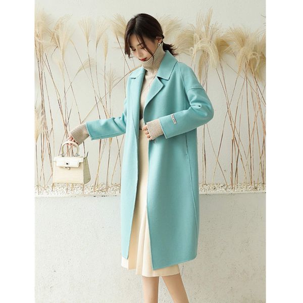 double-sided cashmere woolen coat female long jacket 2020 autumn winter loose korean woolen coat fashion long sleeve jacket, Black
double-sided cashmere woolen coat female long jacket 2020 autumn winter loose korean woolen coat fashion long sleeve jacket, Black