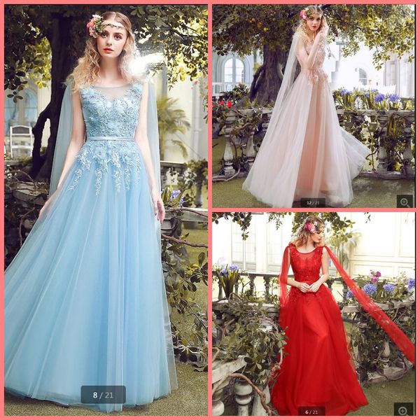 2019 new arrival red evening gown with cape long evening dress dubai tulle applique beaded lace prom dresses formal pageant gowns, Black;red
2019 new arrival red evening gown with cape long evening dress dubai tulle applique beaded lace prom dresses formal pageant gowns, Black;red