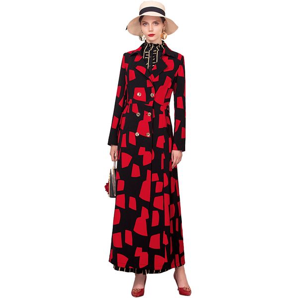 women's trench coats turn-down collar jacquard wind breaker spring autumn long coat women full length double breasted overcoat ball gow, Tan;black
women's trench coats turn-down collar jacquard wind breaker spring autumn long coat women full length double breasted overcoat ball gow, Tan;black