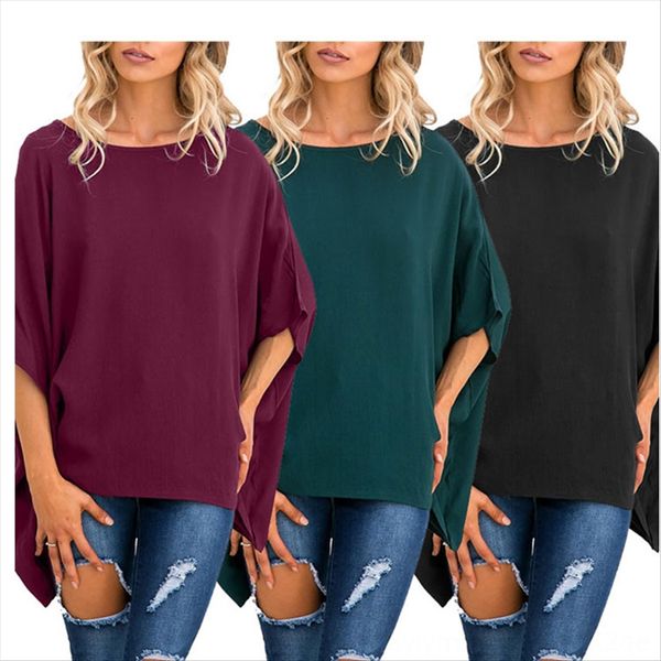2019 large size bat sleeve round collar 2019 large size women's bat sleeve round t-shirt collar women's t-shirt, White
2019 large size bat sleeve round collar 2019 large size women's bat sleeve round t-shirt collar women's t-shirt, White