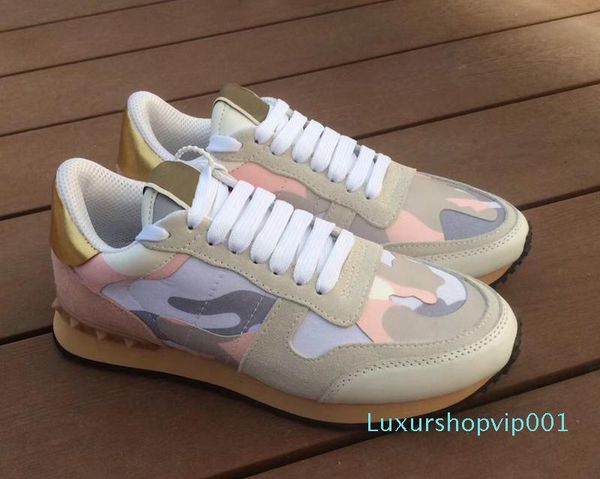 2019 stud rockrunner camouflage trainers designer shoes mesh real leather combo rock runner sneakers for mens women rubber sole with box, Black 
2019 stud rockrunner camouflage trainers designer shoes mesh real leather combo rock runner sneakers for mens women rubber sole with box, Black