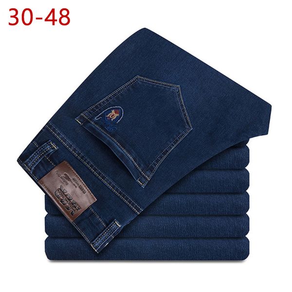 icpans plus size 30-48 summer men thin stretch jeans spring autumn male casual straight denim baggy pants for mens overalls, Blue
icpans plus size 30-48 summer men thin stretch jeans spring autumn male casual straight denim baggy pants for mens overalls, Blue