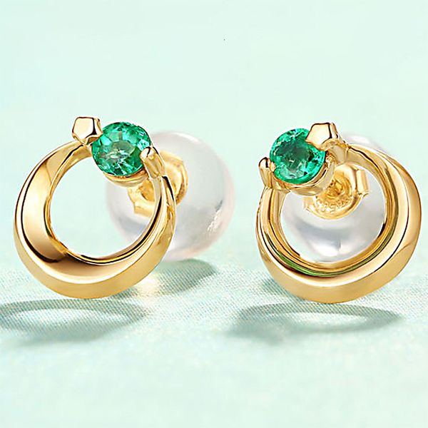 trendy 14k pure real yellow gold emerald pierced earrings for women girl fancy solid genuine stud fine jewelry gift party cj191203, Golden 
trendy 14k pure real yellow gold emerald pierced earrings for women girl fancy solid genuine stud fine jewelry gift party cj191203, Golden