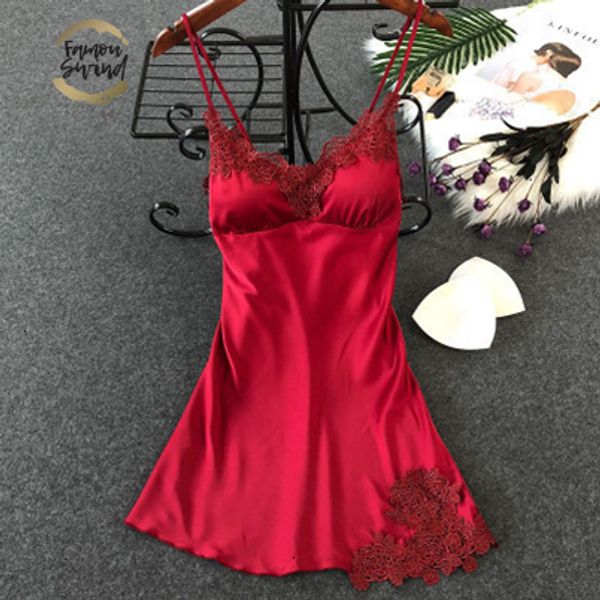 women's silk nightgown summer dress lace night dress sleepwear babydoll nightie satin homewear chest pad nightwear, Black;red
women's silk nightgown summer dress lace night dress sleepwear babydoll nightie satin homewear chest pad nightwear, Black;red