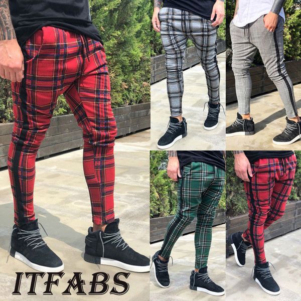 e-baihui men pencil pants casual slim long tracksuit joggers sweatpants men male plaid striped trousers l695, Black
e-baihui men pencil pants casual slim long tracksuit joggers sweatpants men male plaid striped trousers l695, Black