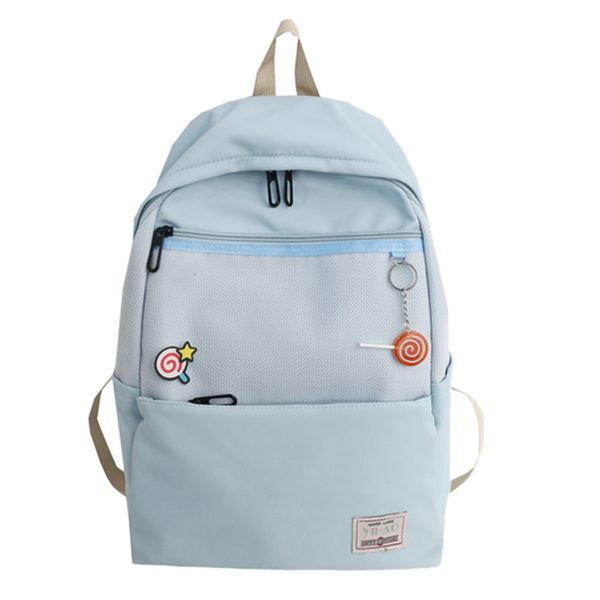 backpack fashion women's solid color candy pattern waterproof nylon backpack sports students school pocket
backpack fashion women's solid color candy pattern waterproof nylon backpack sports students school pocket