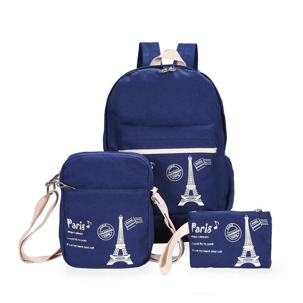 new women's shoulder bag handbag casual fashion canvas backpack three-piece backpack,school bags, sister bags, couple back
new women's shoulder bag handbag casual fashion canvas backpack three-piece backpack,school bags, sister bags, couple back