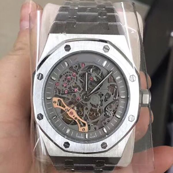2019 new mens watch silver skeleton mechanical sweeping movement 42mm sapphire glass stainless steel bracelet wristwatches
2019 new mens watch silver skeleton mechanical sweeping movement 42mm sapphire glass stainless steel bracelet wristwatches