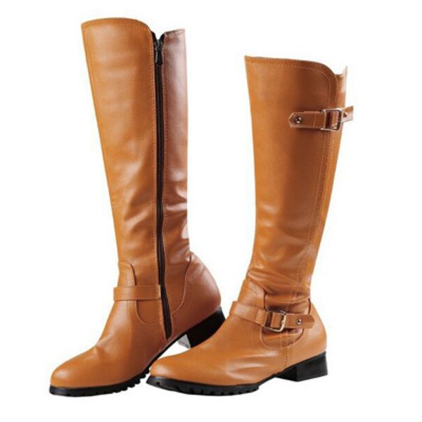 ladies zip spring autumn ridding boots shoes plus size 34-43 women pu leather buckle long high heels motorcycle boos shoes, Black
ladies zip spring autumn ridding boots shoes plus size 34-43 women pu leather buckle long high heels motorcycle boos shoes, Black