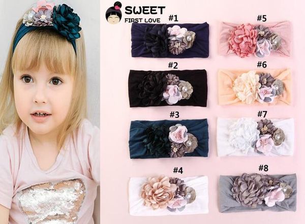dhl baby flower pearl headband soft silk stitching head bands elastic wide headwrap princess hearwear floral hair accessories, Slivery;white
dhl baby flower pearl headband soft silk stitching head bands elastic wide headwrap princess hearwear floral hair accessories, Slivery;white