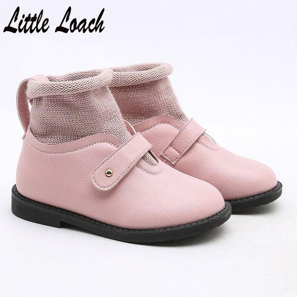 kids spring autumn pu leather boots ankle-length knitted socks shoes black red pink fashion princess flat dress shoes size 26-37, Black;grey
kids spring autumn pu leather boots ankle-length knitted socks shoes black red pink fashion princess flat dress shoes size 26-37, Black;grey